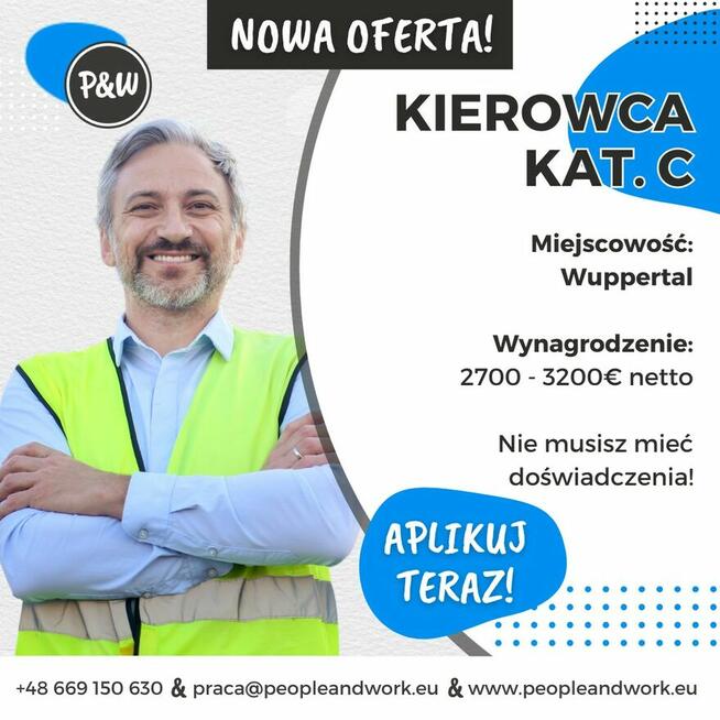 Szukamy kierowców kat. C – praca w Niemczech! Wuppertal