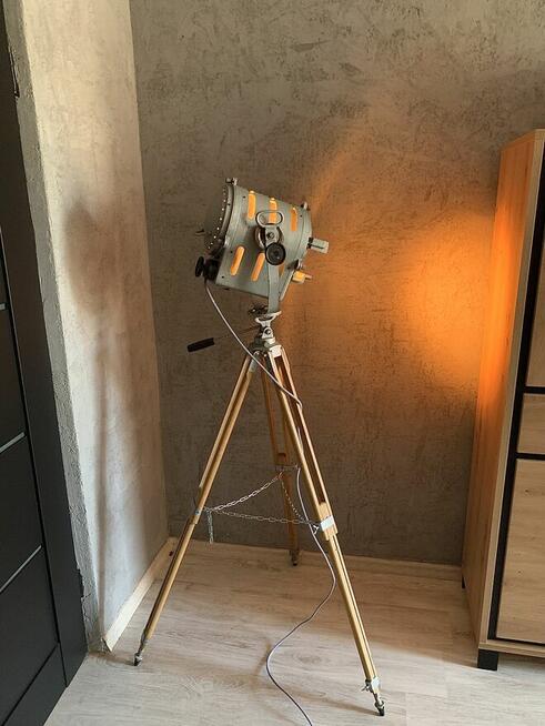 Lampa teatralna PRL Vintage loft podłogowa