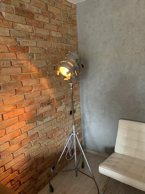 Lampa podłogowa teatralno filmowa PRL Vintage loft
