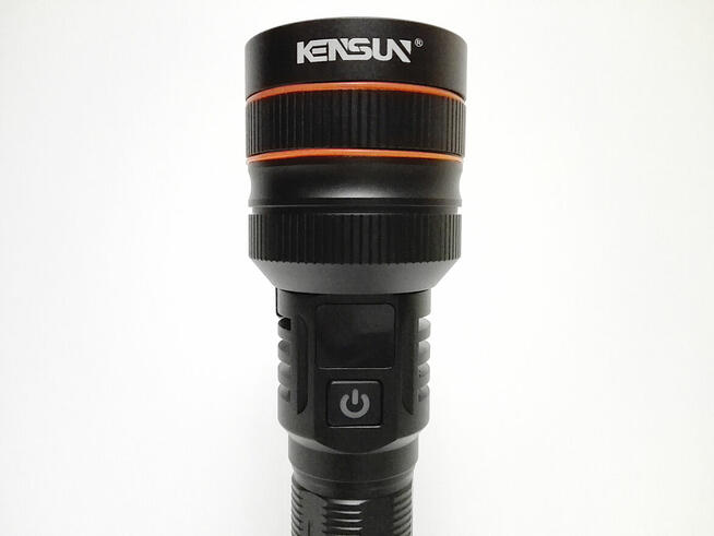 Latarka taktyczna Kensun KS008 Orange z LCD (metalowa)