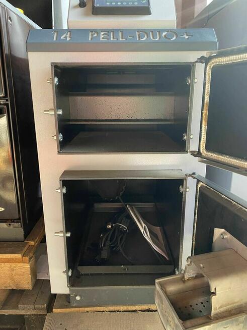 Kocioł na pellet termo - tech PELL DUO+ 14 kW palnik pellet