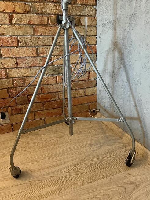 Lampa podłogowa teatralno filmowa PRL Vintage loft