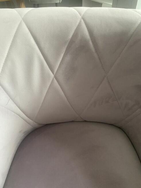 Fotel welurowy na styl glamour/skandynawski