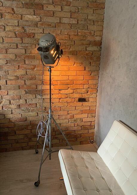 Lampa podłogowa teatralno filmowa PRL Vintage loft