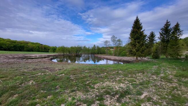 1,56ha DZIAŁKA BUDOWLANA ZE STAWEM 35min od Gdańsk