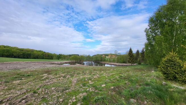 1,56ha DZIAŁKA BUDOWLANA ZE STAWEM 35min od Gdańsk