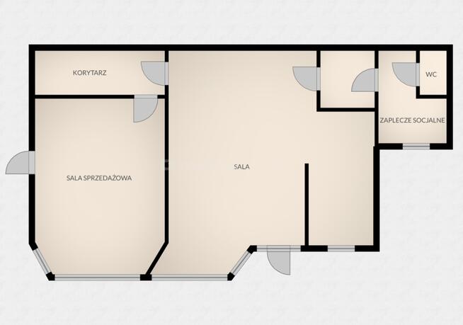 Lokal użytkowy 113m² parter W-wa Żytnia/Okopowa