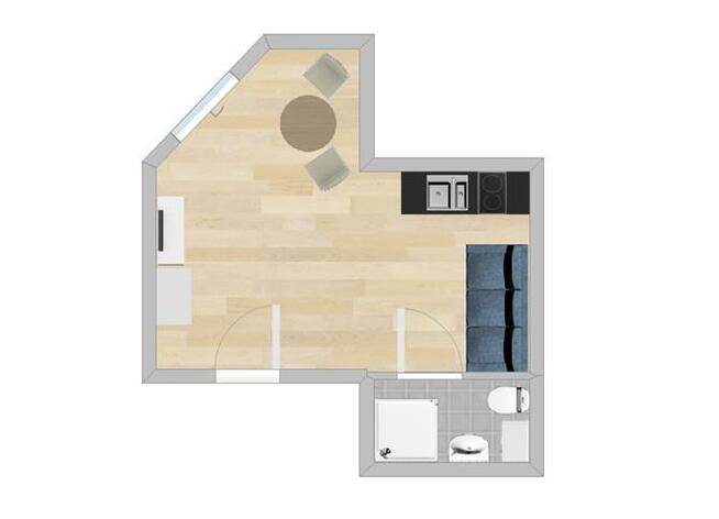 Mielczarskiego 16, Centrum, funkcjonalne studio