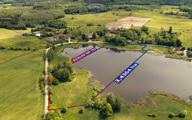 Działka z Linią Brzegową, Mazury powiat giżycki