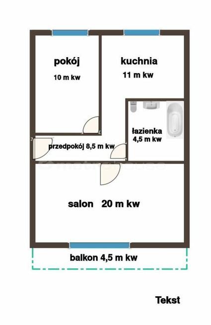 Mieszkanie 54 m kw. na rynku I piętro.