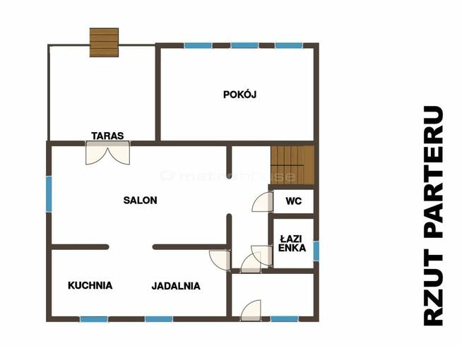 Dom do zamieszkania z kominkiem, ogrodem i garażem