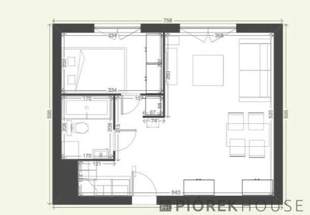 2-pokojowe mieszkanie na Pradze-Południe