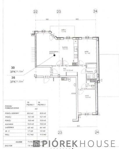 3-pokojowe mieszkanie na Ursynowie