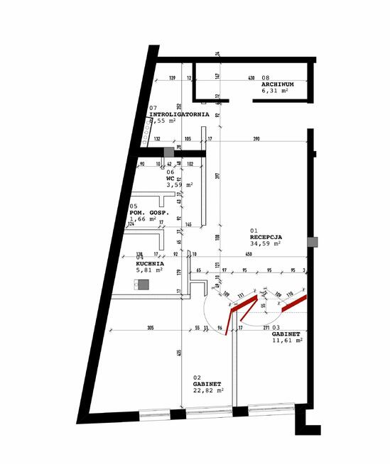 Lokal na Kancelarię Notarialną lub inną działalność - centrum Piaseczna