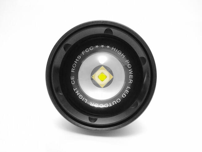 Latarka taktyczna Kensun KS008 Orange z LCD (aluminiowa)