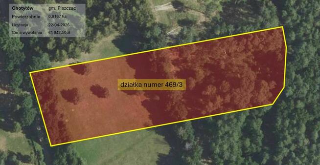 8 działek, licytacja komornicza, inwestycyjne