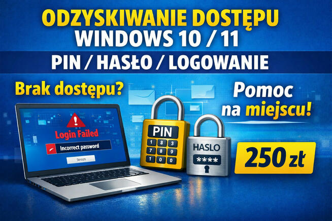 Odzyskanie dostępu do Windows 10/11 – błąd logowania