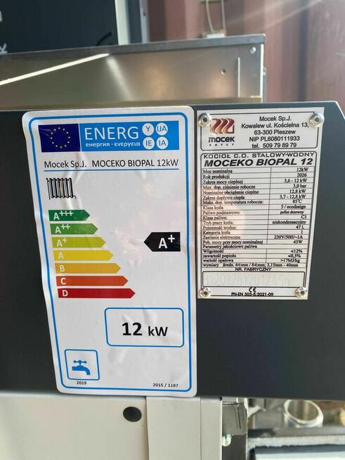 Nowy kocioł na pellet Moceko biopal 12 kW | podajnik