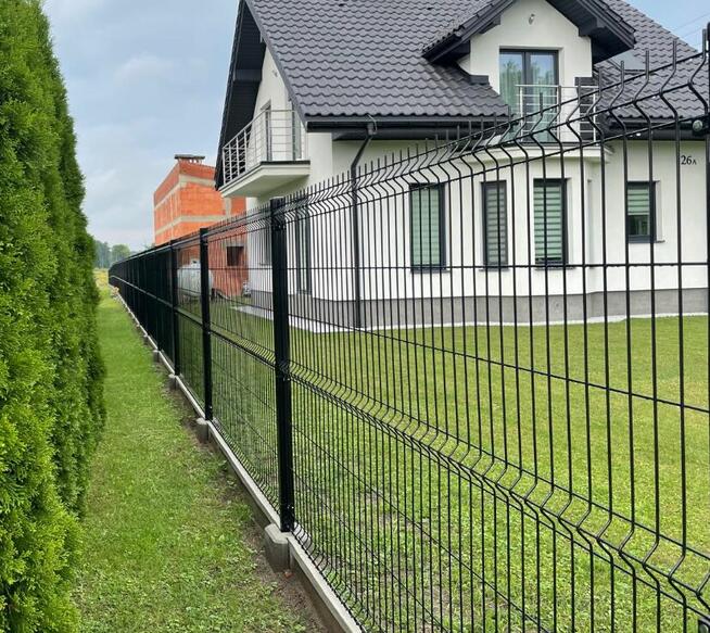 Płot Panelowy Ogrodzenie panelowe betonowe Siatka leśn