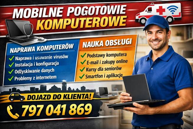 Mobilne Pogotowie Komputerowe | Dojazd do Klienta