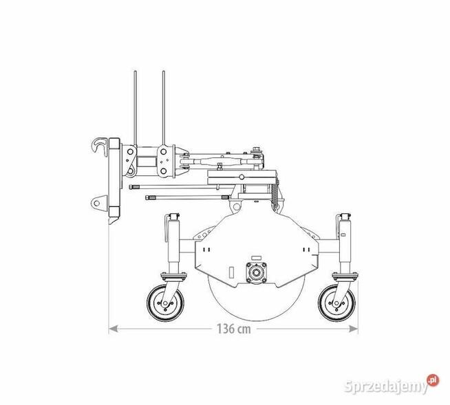 ZAMIATARKA BASIC 180 cm 1,8 m ładowarka wózek