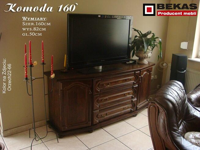 Stylowa Komoda 180 Bekas Dąb Rustical Orzech Producent Mebli