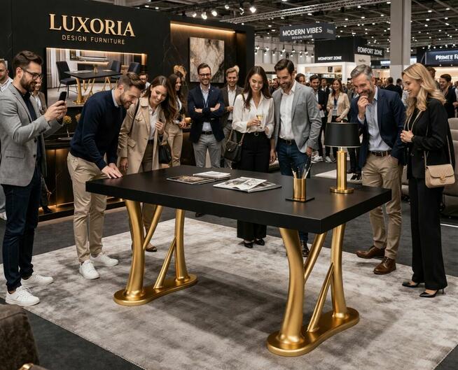 Nogi do stołu złote luksusowe premium