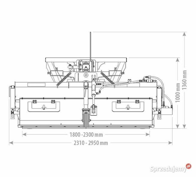ZAMIATARKA TANK 180 cm 1,8 m ładowarka wózek