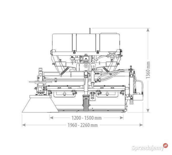 ZAMIATARKA MINI TANK BRUSH HYDRO 120 150 cm ładowarka wózek
