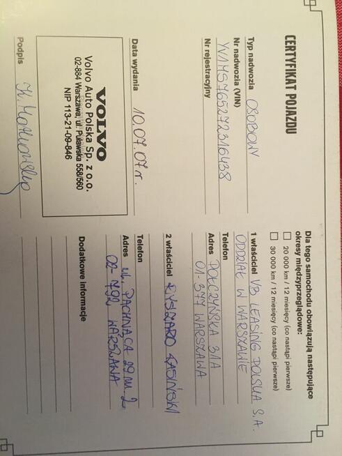 Volvo S 40 1,6 diesel , kupiony w Polskim Salonie