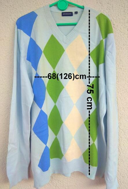 Sweter męski AVEZZANO XL 100% bawełna