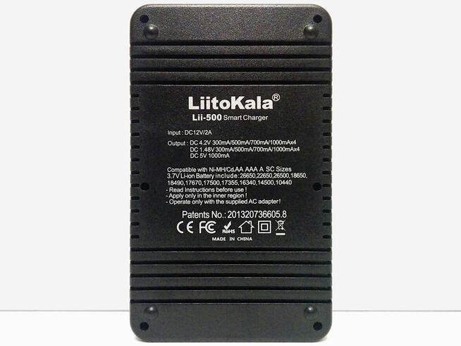 Ładowarka akumulatorów LiitoKala Lii-500 z oryg. zasilaczem