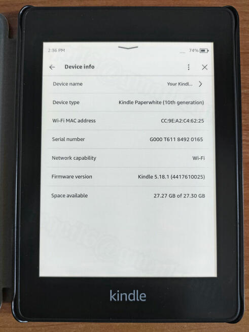 Kindle Paperwhite 4 - 10th gen. 32GB.