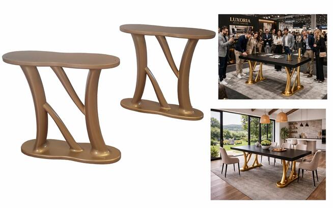 Nogi do stołu złote luksusowe premium