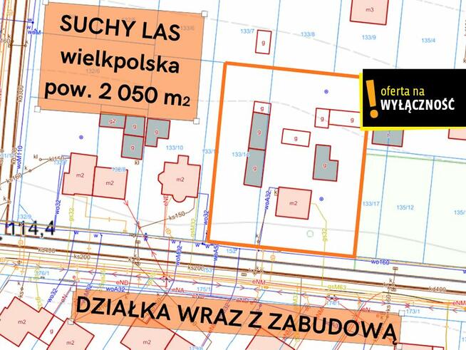 Działka budowlana Poznań gm. Poznań-Jeżyce Suchy Las,
