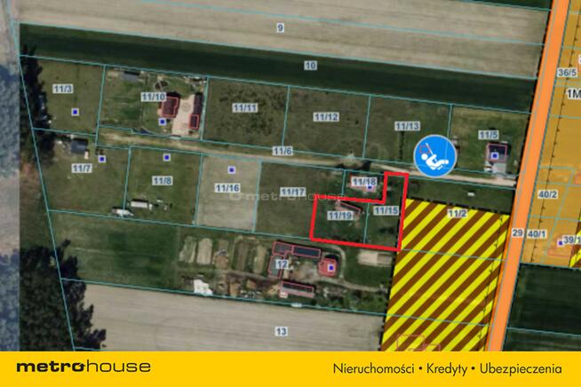 Działka z warunkami zabudowy + budynek gosp.