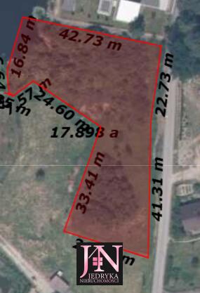 Działka Budowlana 19 ar z bezpośrednim dostępem do stawu w Baczków