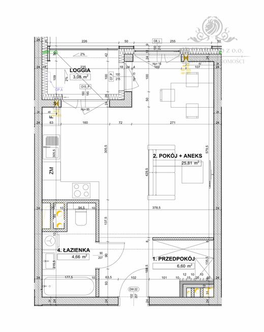 Apartament 1 pok. 37,07 z loggią/Os. Powstańców Śl. obok Sky Tower