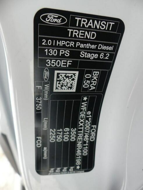 Ford Transit 2,0 Tdci 130KM Long L4H3 Klima Kamera cofania asystent pasa F. VAT-23