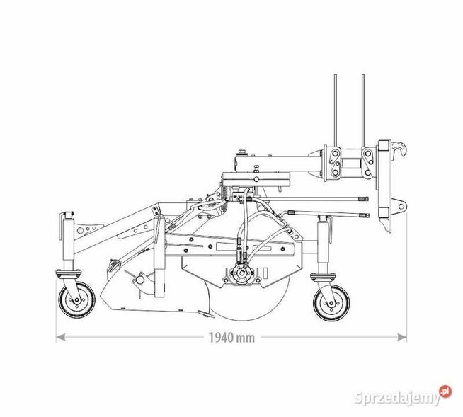 ZAMIATARKA TANK 180 cm 1,8 m ładowarka wózek