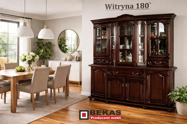 Witryna 180` Dąb Rustical Nowa od Bekas Meble Stylowe Zobacz