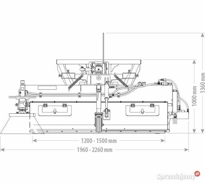 ZAMIATARKA MINI TANK BRUSH 120 150 cm ładowarka wózek