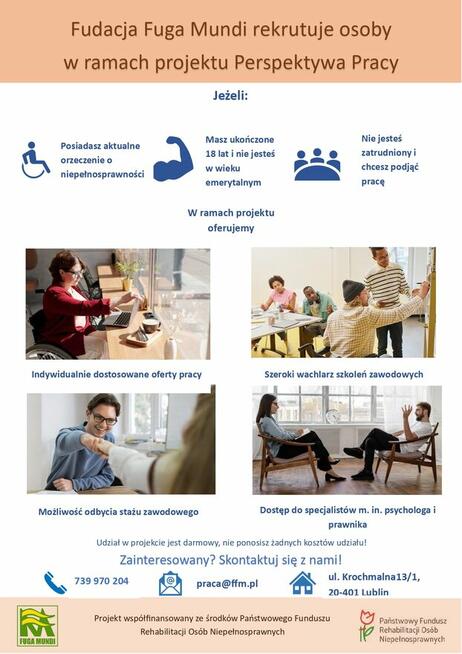 Rekrutacja do projektu Perspektywa pracy