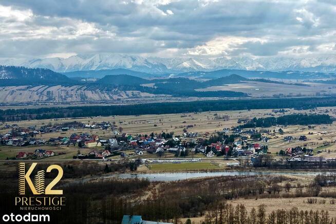 DZIAŁKA Z WIDOKIEM NA TATRY I JEZIORO CZORSZTYŃSKIE
