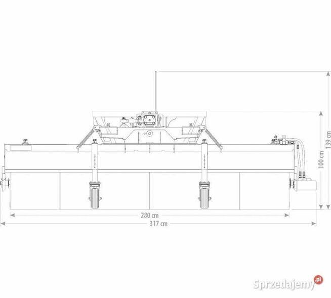 ZAMIATARKA HYDRAULICZNA MAXI BASIC 230 i 280 cm MAX