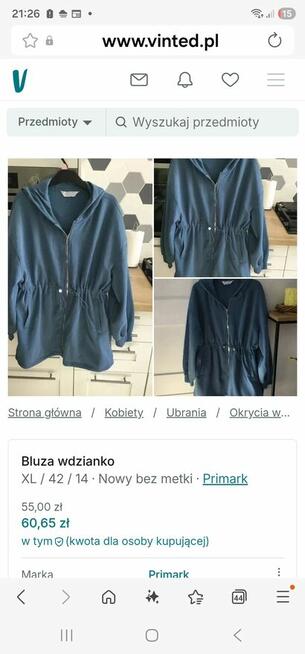 Bluza wdzianko dresowe