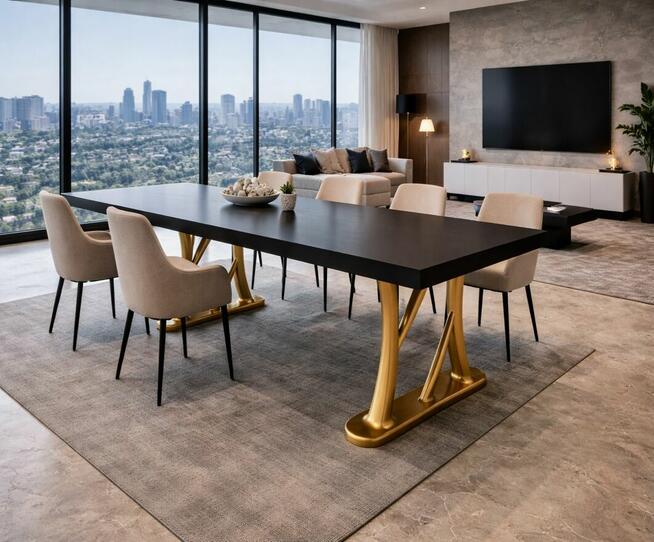 Nogi do stołu złote luksusowe premium