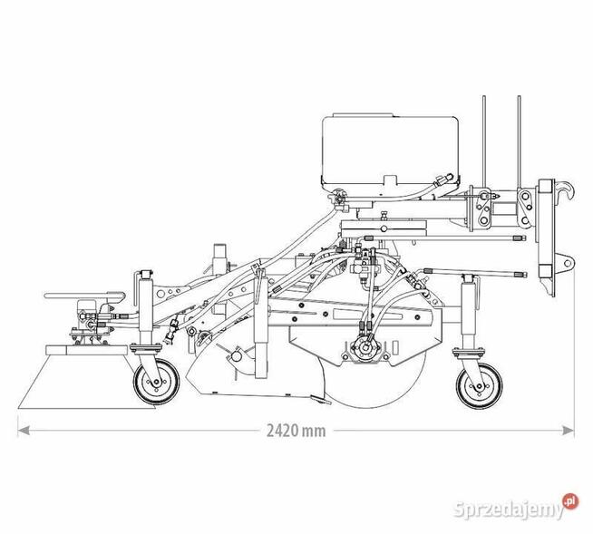 ZAMIATARKA MINI TANK BRUSH HYDRO 120 150 cm ładowarka wózek