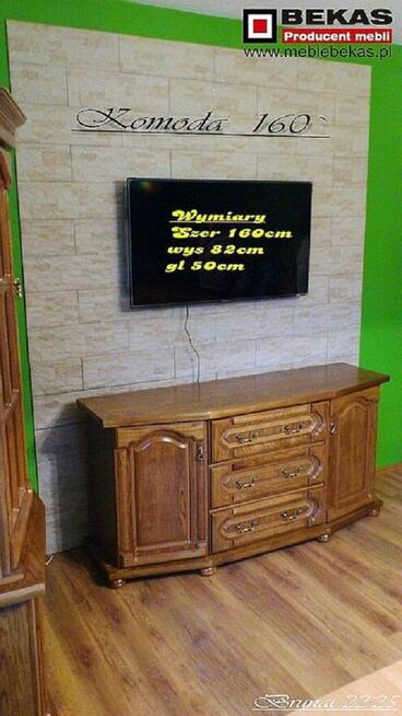 Stylowa Komoda 180 Bekas Dąb Rustical Orzech Producent Mebli