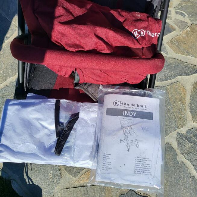 Wózek spacerowy Kinderkraft INDY spacerówka 15 kg Lekki Komp